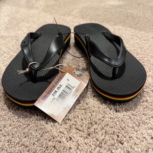 Scott Hawaiian rubber flip flops women size 7